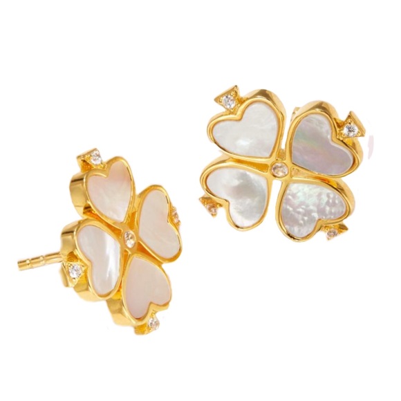 KATE SPADE • Legacy Logo Demi Fine Flower Earrings - Picture 4 of 6